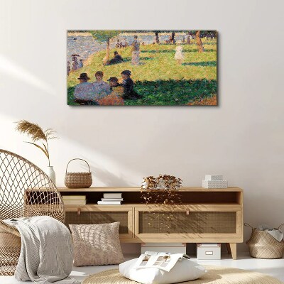 Vászonkép Nyári délután a folyón