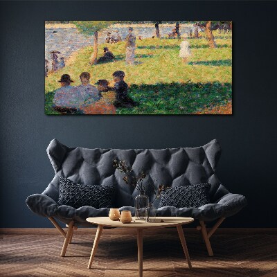 Vászonkép Nyári délután a folyón