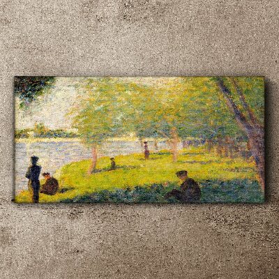 Vászonkép Nyári nap a folyón