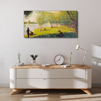 Vászonkép Nyári nap a folyón