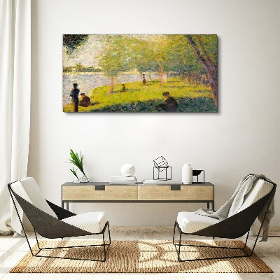 Vászonkép Nyári nap a folyón