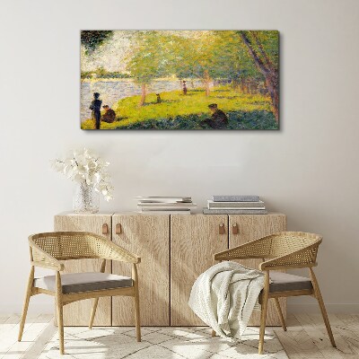 Vászonkép Nyári nap a folyón