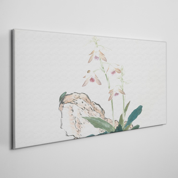 Vászonkép Virágok a természet hátterében