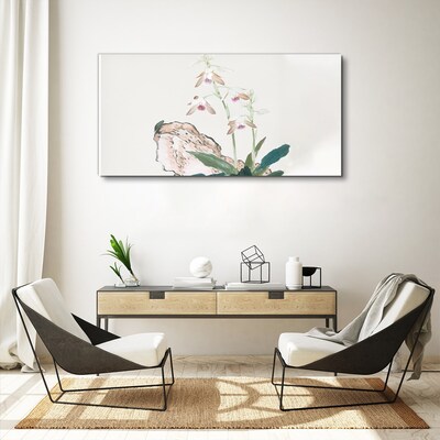 Vászonkép Virágok a természet hátterében