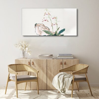 Vászonkép Virágok a természet hátterében