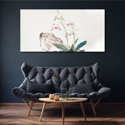 Vászonkép Virágok a természet hátterében