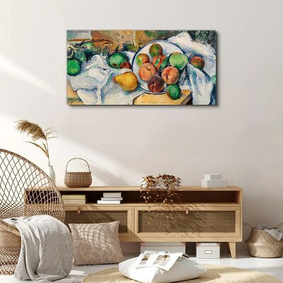 Vászonkép Gyümölcs összetétele fehér alapon