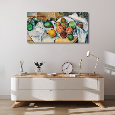 Vászonkép Gyümölcs összetétele fehér alapon