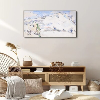 Vászonkép Hegyi táj pasztell árnyalatokban