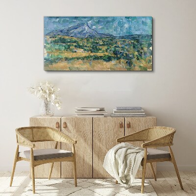 Vászonkép Hegyi táj pasztell színekben