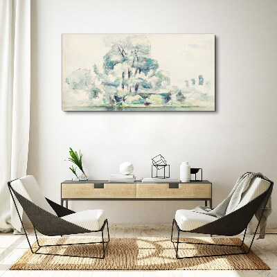 Vászonkép Békés táj pasztell árnyalatokban