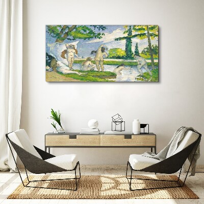 Vászonkép Nyári délután a folyón