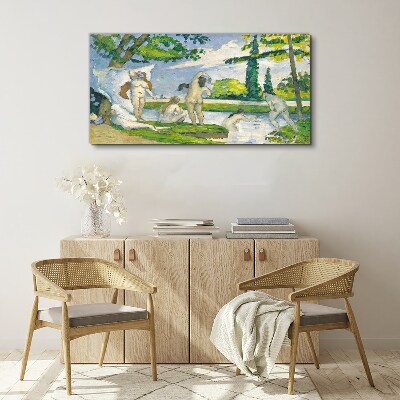 Vászonkép Nyári délután a folyón