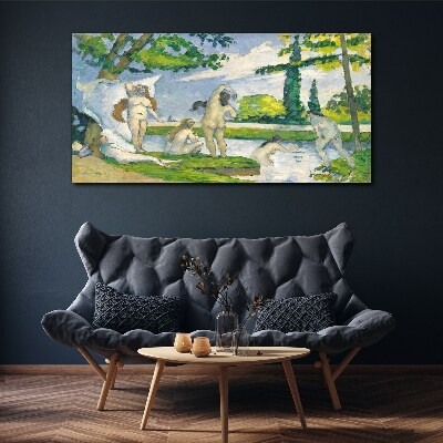 Vászonkép Nyári délután a folyón