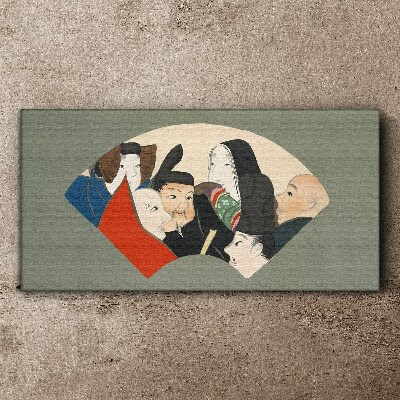 Vászonkép Hagyományos japán stílusú karakterek