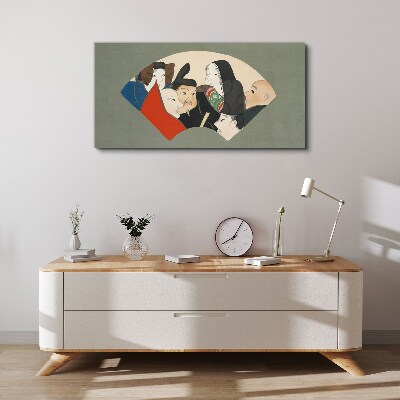 Vászonkép Hagyományos japán stílusú karakterek
