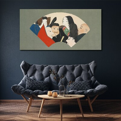 Vászonkép Hagyományos japán stílusú karakterek