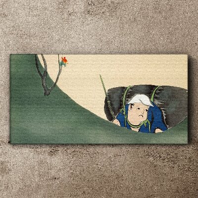 Vászonkép Elveszett a zöldben