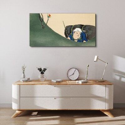 Vászonkép Elveszett a zöldben