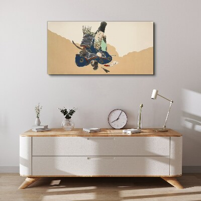 Vászonkép Művész írás népviseletben