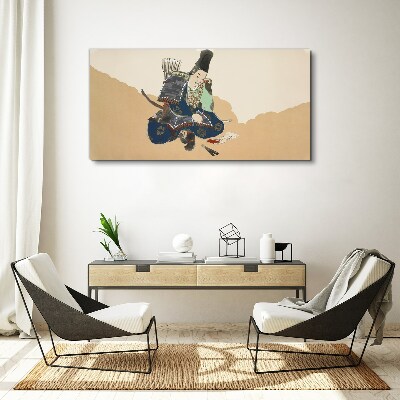 Vászonkép Művész írás népviseletben