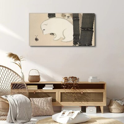 Vászonkép Találkozás az erdőben