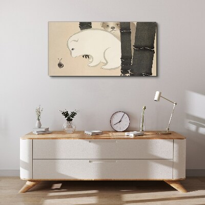 Vászonkép Találkozás az erdőben