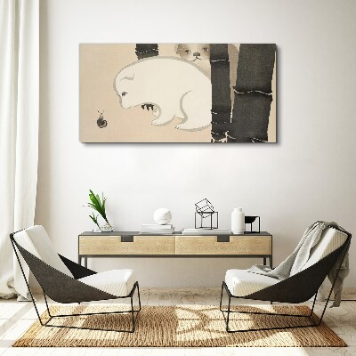 Vászonkép Találkozás az erdőben