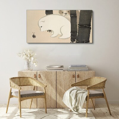 Vászonkép Találkozás az erdőben