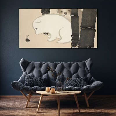 Vászonkép Találkozás az erdőben