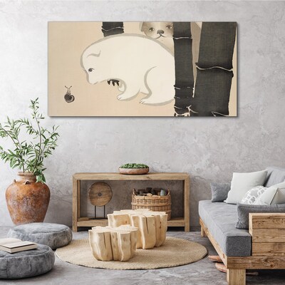 Vászonkép Találkozás az erdőben