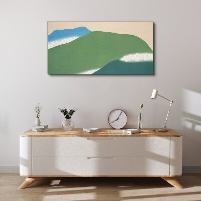 Vászonkép Hullámok és dombok harmóniában