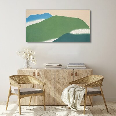 Vászonkép Hullámok és dombok harmóniában