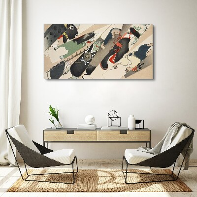 Vászonkép Táncoló állatok mozgásban