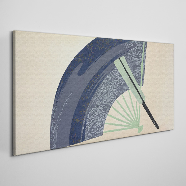 Vászonkép Hullám és legyező