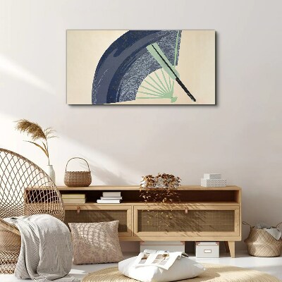 Vászonkép Hullám és legyező