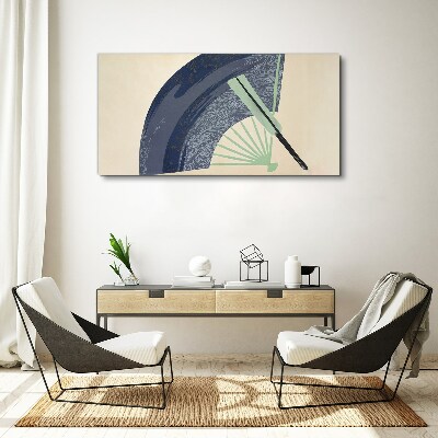 Vászonkép Hullám és legyező