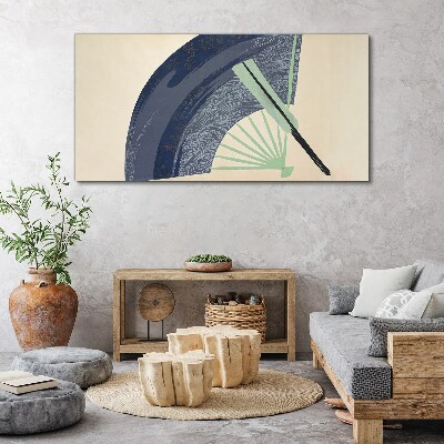 Vászonkép Hullám és legyező