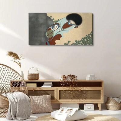 Vászonkép Téli séta hagyományos stílusban