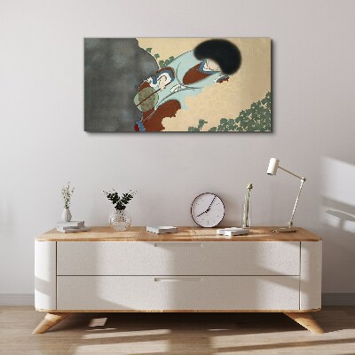 Vászonkép Téli séta hagyományos stílusban