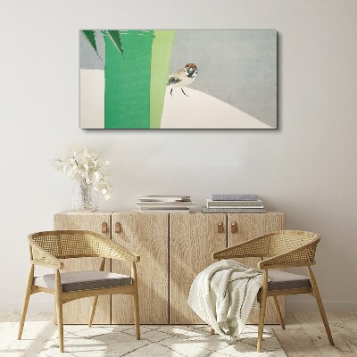 Vászonkép Szárnyas barát a zöldben