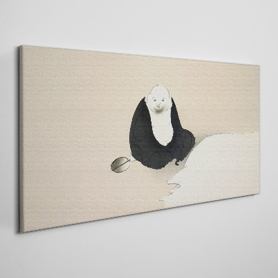 Vászonkép Csendes pillanat egy monokromatikus térben