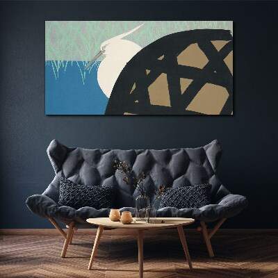 Vászonkép Madár a tájban