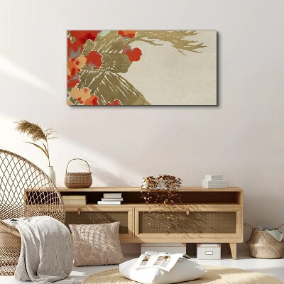 Vászonkép Virág motívum meleg árnyalatokban