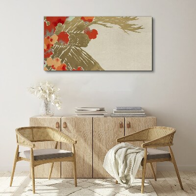 Vászonkép Virág motívum meleg árnyalatokban