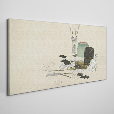 Vászonkép Minimalista kompozíció kerámiával