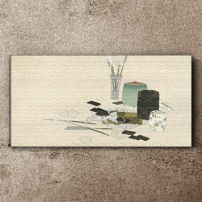 Vászonkép Minimalista kompozíció kerámiával