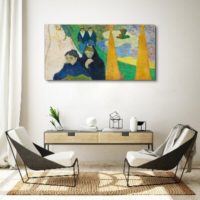 Vászonkép Szomorúság és tükröződés a tájban