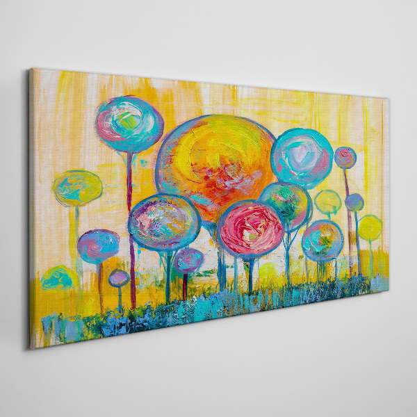 Vászonkép Színes körök a nap ellen