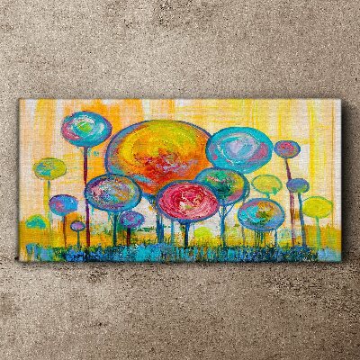 Vászonkép Színes körök a nap ellen